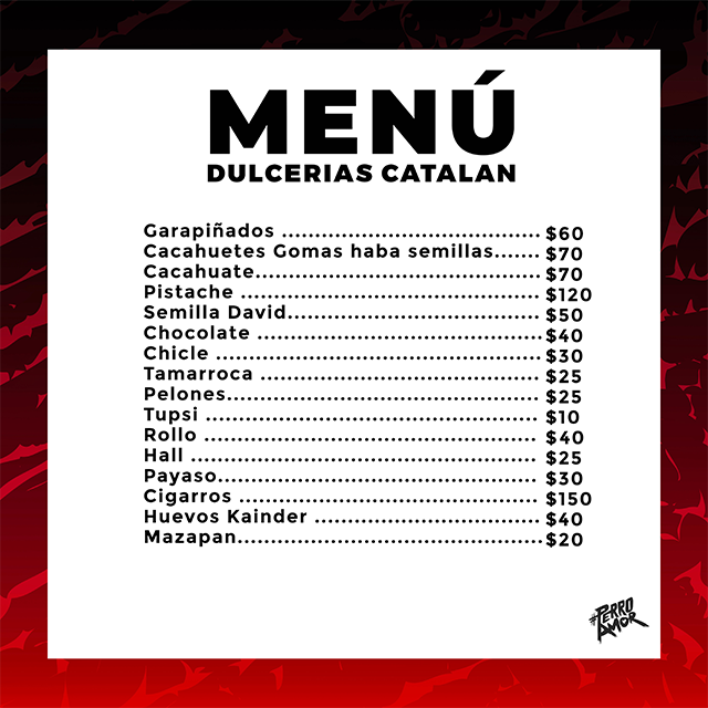 Men&uacute; Snack Zone